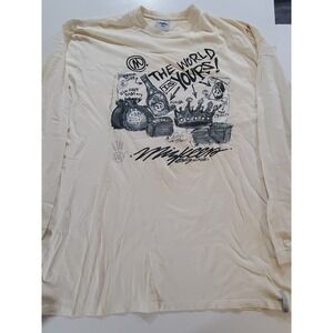 Vintage Miskeen Originals Graphic T-Shirt Long Sleeve Hip Hop Streetwear Sz 5X